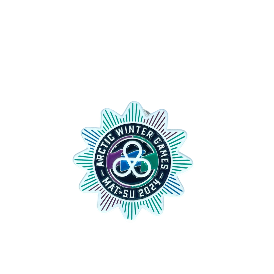 MatSu 2024 Arctic Winter Games Logo Pin MatSu 2024 Arctic Winter Games